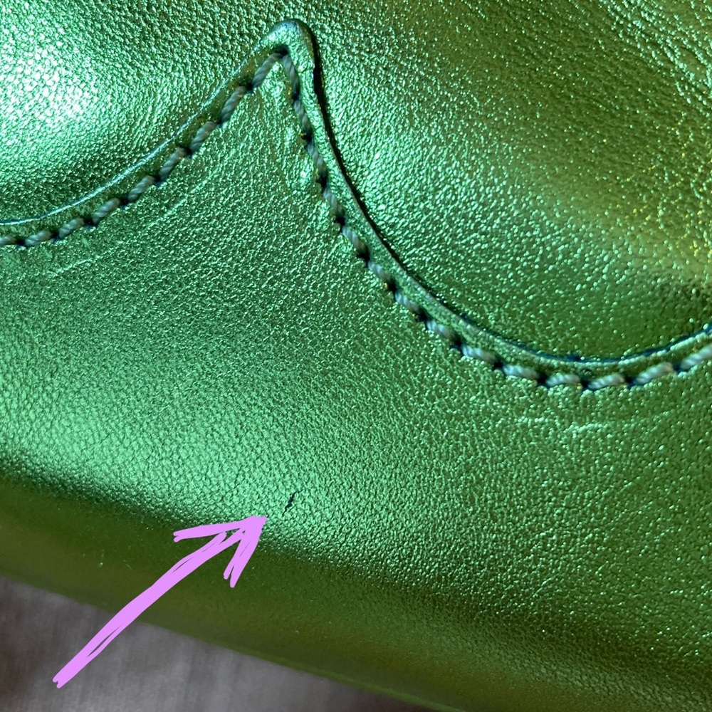 Paloma Wool Milo green leather bag NWT - Picture 15 of 15